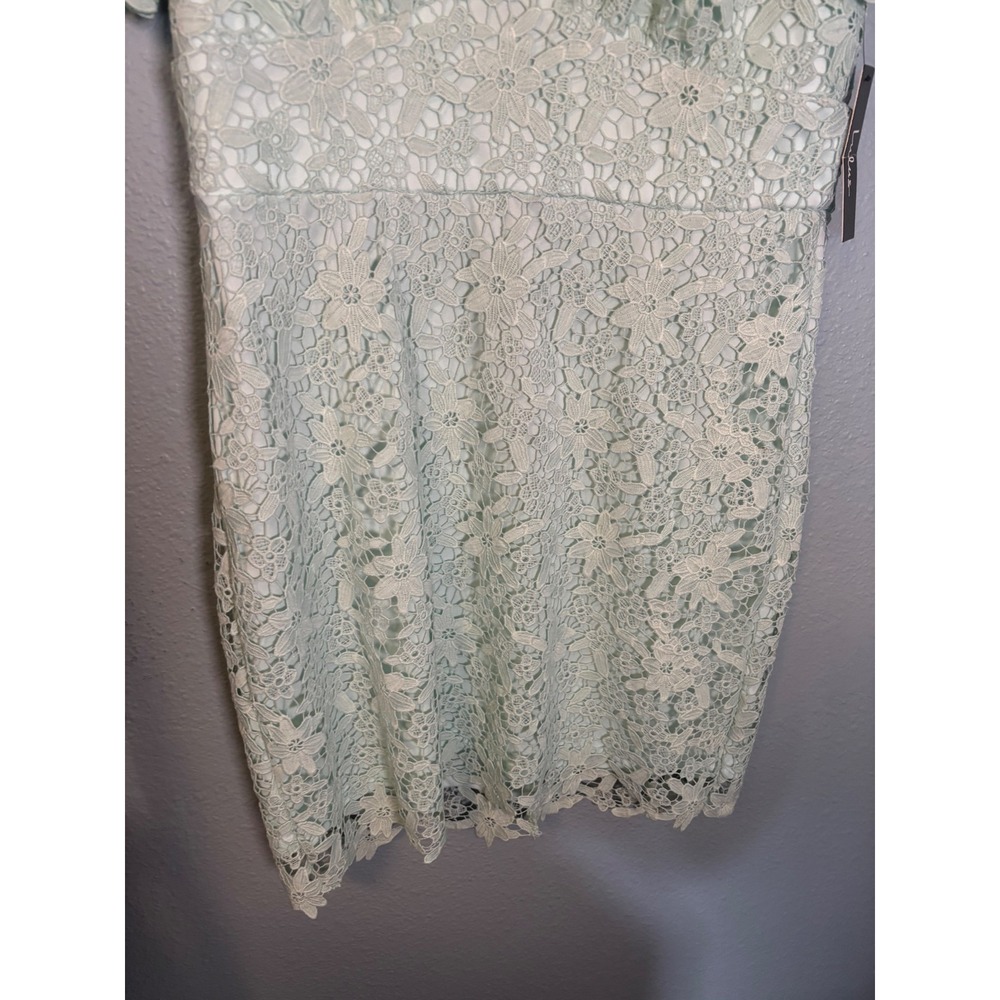 NWT Lulus Sweetie Mint Lace Short Sleeve Mini Dress Size XL - Picture 5 of 10